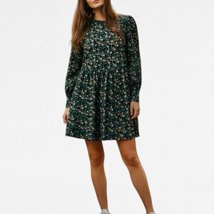 Sézane Andretta Dress Miranda Marine Floral US 10 SOLD OUT $205 French Style